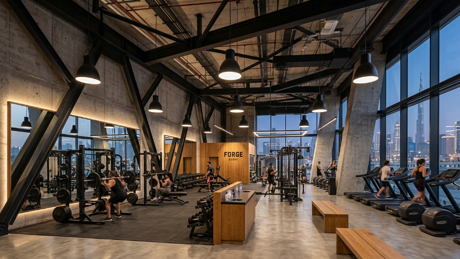 fitness center interior design Dubai