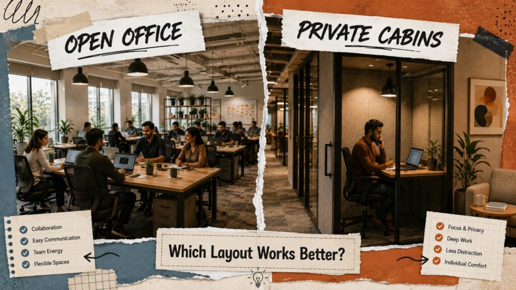 Office vs Private Cabins